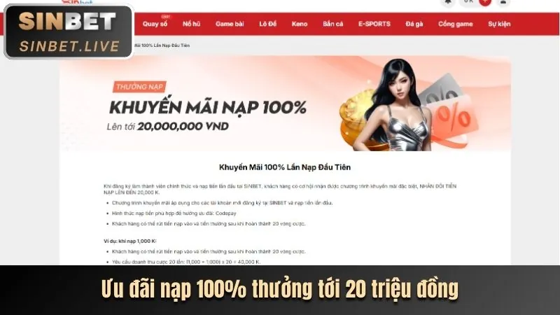 Thưởng nạp lại hàng ngày New8